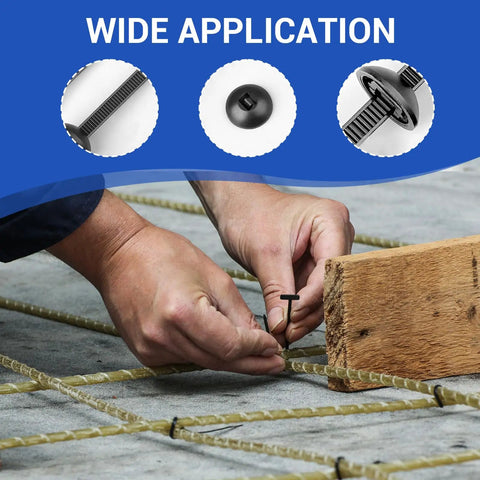 Person using Nylon Universal Cable Tie Buckle Kit With Button Design And Flush Cutter 261 Piece Zip Ties for wire bundling