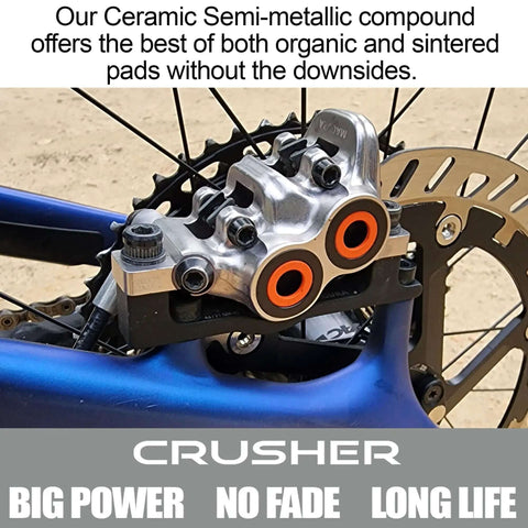 High Performance Beefy Ceramic Disc Brake Pads For Shimano Four Piston Calipers Saint XTR SLX XT And TRP Quadiem DHR EVO
