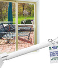 Maxi Twist Tight Sliding Door Security Bar Extends 25 To 42 Inches Keeps The Bad Guys Out And Your Home Safe, Ideal For Sliding Glass Doors And Single Hung Windows, White