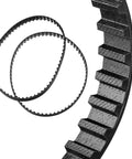 No Sweat Replacements For Your Shop Gear Tough As Nails Planer Drive Belt Set Of Two Heavy Duty rubber belts with teeth pattern.