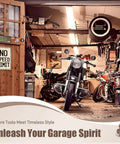 Rad No Speed Limit Metal Tin Wall Sign For Car Freaks And Street Savvy Crew Badass Garage Bedroom Decor Funny 12 By 8 Inch novelty in garage setting.