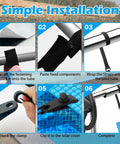 Heavy Duty Pool Solar Cover Reel Clips And Straps Kit Featuring Micro Serrated Teeth For Dead Simple Setup And Rock Solid Grip On Large Underground Swimming Pools 24 Piece Set simple installation steps with velcro and clamps