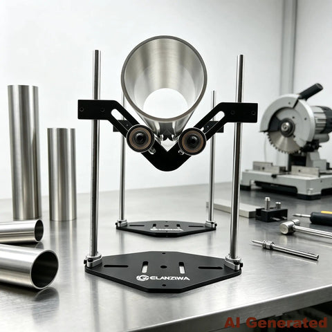 Heavy Duty Adjustable Pipe Rolling Rig With Rock Solid V Frame Base for smooth spinning with stainless steel pipe.