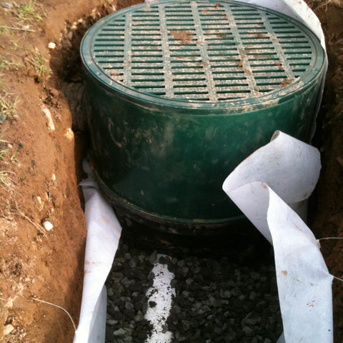 Heavy Duty 20 Inch By 6 Inch Septic Tank Riser With Frost Proof Structural Ribs HDPE Construction in soil trench