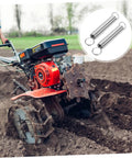 Two Pairs Of Heavy Duty Extension Spring Kits For Micro Tiller Offer Super Easy Swap Stable Support And Optimal Safety With Broad Compatibility Across Various Agricultural Machines For A Smooth Farming Ride, steel springs on micro tiller