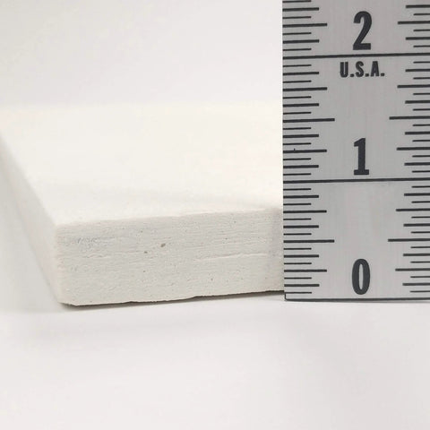 Lynn Manufacturing ceramic fiber board insulation, white, 20 x 20 x 0.75 in, pack of 2, side view