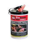 Grease Busting Heavy Duty Hand And Tool Wipes For Degreasing Hands And Work Surfaces, Waterless Cleaning With Vitamin E Aloe Lanolin