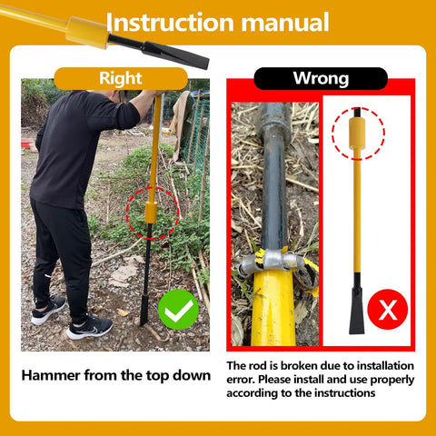 Proper and improper use of Heavy Duty Root Cutting Tool For Digging Through Tree Roots And Stumps Bamboo Root Cutter And Rock Remover.