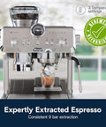 La Specialista Opera Espresso Machine With Cold Brew Built In Grinder 15 Settings For Single Or Double Dose Barista Level Steam Wand Delivers Smooth Micro Foam For Lattes And More EC9555M Renewed front view