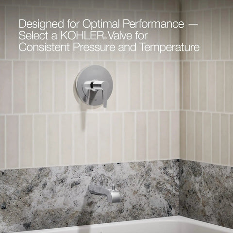 Pitch Rite-Temp Bath And Shower Trim Set Without Showerhead In Matte Black With Faceplate, Handle, Bath Spout, Shower Arm, Flange