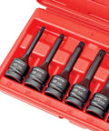 Heavy Duty CrMo Impact Socket Set With 8 Piece XZN Triple Square Bits For European Vehicles, 12 Point, 1/2 Inch Drive, M5 To M16