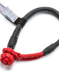 Extreme Duty 3/8-Inch By 10-Inch Soft Shackle With 43,500 Lbs Minimum Breaking Strength for off-road recovery, red and black material.