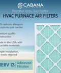 Six Pack 14x20x1 MERV 13 Air Filters For AC Furnace In Home And Office Indoor HVAC Replacement That Traps Dust Pollen Pet Dander Smoke And Allergens For Fresher Cleaner Indoor Air, featuring advanced filtration, premium quality construction, and allergen reduction benefits.