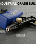 Portable Sand Blaster Gun Pro Kit for Auto, Patio and Furniture Restoration with Ceramic Nozzle, gravity fed