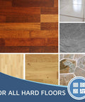 Various types of hardwood, tile, slate, and stone floors suitable for 4 Pack Replacement Pads Compatible With Shark Steam Pocket Mop S3501 S3601 S3901 S3550 S3801 SE450 Double Sided Microfiber Refills For Hardwood Tile Floors Professional Scrubbing Strips.