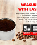 Stainless Steel Coffee Measurer Scoop 2 Tbsp Four Inch Tool For Perfect Brew Every Time Durable Travel Friendly Slim Handle