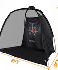 Quiet Indoor Golf Net 8X6 Feet With Target For Practice, Easy Quick Setup, Built Tough 600D Oxford Fabric And 300g Nylon Net