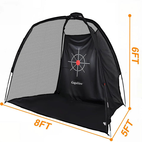 Quiet Indoor Golf Net 8X6 Feet With Target For Practice, Easy Quick Setup, Built Tough 600D Oxford Fabric And 300g Nylon Net