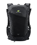 Front view of Lightweight Hydration Backpack For Runners With 12L Capacity, Breathable Mesh Back Panel, Two 500ml Soft Flasks