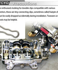 Throttle Cable Linkage Clips 928 Zinc Carb Linkage Clips Kit Qty 12 For Carbs And Choke Linkages On 2 Bbl 4 Bbl Tri Power And Dual Quad Setups Built Tough Micro Clip Accessories. Zinc hairpin clip on carburetor linkage