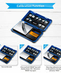Precision Pocket Scale 200G 0.01G Digital Gram Scale With LCD Display One Click Unit Conversion Six Units Portable Mini Scale shown calibration steps