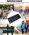 Collage of outdoor activities featuring 40W Foldable Solar Panel Charger With USB Output For Laptop On The Go Portable Solar Power