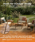 Durable Acacia Hardwood Interlocking Deck Tiles For Patios And Walkways Snap Together No Tools Required Raised Base Drainage