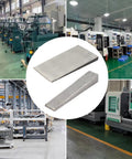 Six Pack Of Steel Flange Wedges With Beveled Right Angle Shims For Welding Machines And Lathes, metal wedges in workshop