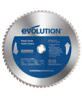 Evolution 14-inch carbide-tipped steel blade, 66 teeth for circular and chop saws