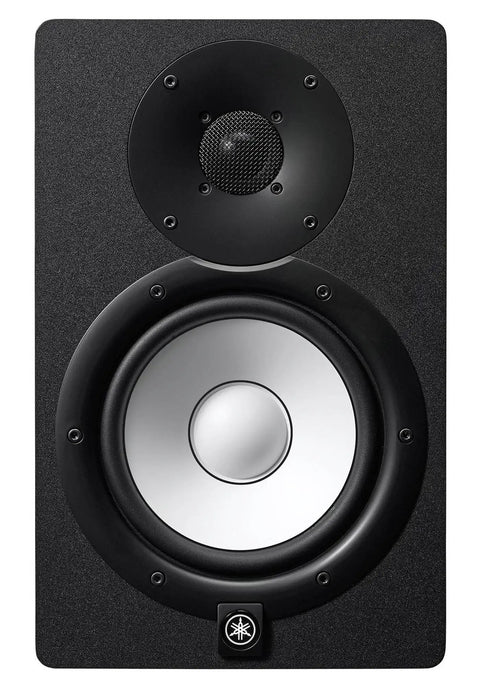 Front view of 8-Inch Powered Studio Monitor Pair Bi-Amp 120W Total Output, 75W Low End And 45W High End, 38Hz To 30kHz Frequency Response
