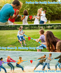 Tug Of War Rope For Kids And Adults Outdoor Party Game For Family Reunions Field Days Picnics Backyard Carnivals Camping And Team Building With Durable Soft Grip Rope
