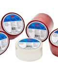 Five rolls of construction seaming tape including single roll construction seaming tape 60 mm x 50 m red, 3 mil thick adhesive sealer.