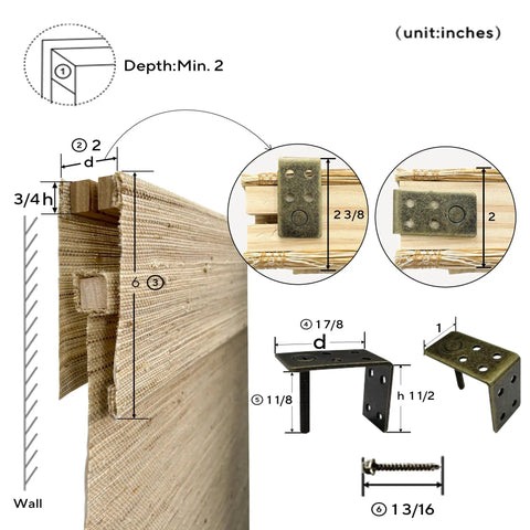 Cozy Cordless Top Down Bottom Up Bamboo Roman Shades For Windows With Privacy And Light Control Woven 100 Percent Jute Roman Blind installation diagram