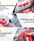 Bike Chain Cleaner Tool Kit With Built In Brushes Transparent Cleaning Machine details, ABS material, filling port, handle