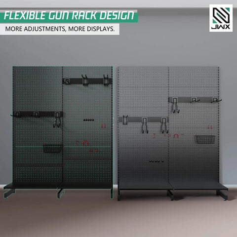 Garage Pegboard Tool Organizer Free Standing Rack With 21 Pegboard Storage Hooks