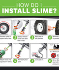 Steps to install Flat Tire Sealant For Tubeless Mower And ATV Tires That Prevents And Repairs Punctures Up To One Quarter Inch Eco Friendly Non Toxic 24 Oz Bottle With Fibro Seal Technology