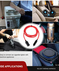 Heavy Duty 14 Foot 12V 24V Car Extension Cord Male To Female With Cigarette Lighter Socket Red, Premium Quality Wire, High Temperature Resistant, Easy Plug And Play, 2 Years Warranty, red extension cord for car appliances