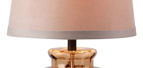Casual Table Lamp With Amber Textured Glass Base And Cream Tapered Drum Shade For Cozy Ambient Glow Three Way Lighting