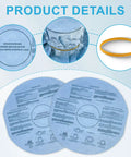 8 Pack Reusable Wet Dry Vac Disc Filters With Retaining Bands For 5 Gallon And Larger Shop Vacuums Heavy Duty Replacement