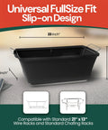 Universal Full Size Chafing Dish Wind Guard Pack Of 6 Slip On Chafer Rack Cover 23x13.2x8 inch design for catering.
