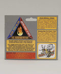 Packaging of Pocket Bellows Fire Starter Tool for Camping with fire safety instructions and illustrations.