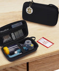 Everyday Travel Case For Asthma Gear Inhaler Spacer Masks Meds And Medical Card with open view showing contents