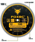 12 Inch 100 Teeth Miter Saw Blade For Wood With 1 Inch Arbor Delivers Pro Grade Ultra Smooth Polished Finish And Razor Sharp Cuts
