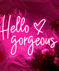 Neon Sign Wall Light With Dimmable Switch For Home Decor LED Neon Wall Art 19.6 By 14.1 Inch Gift For Parties Christmas And Cozy Room Makeover Romantic Ambience For Bedroom And Living Room in pink with floral accents