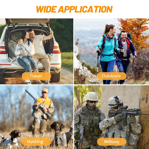 Wide application of Heavy Duty Truck Gun Rack MOLLE Seat Back Organizer in travel, outdoors, hunting, and military scenarios.