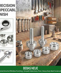 Heavy Duty Ratchet Knockout Punch Kit Includes Four Precision Dies For 1/2 To 1 1/4 Inch Electrical Conduit and Panel Hole Cutting.