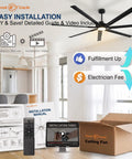 120 Inch Ceiling Fan With Lights For Large Commercial Spaces And Industrial Shops, Heavy Duty Outdoor Covered Area Fan Delivering Up To 24,000 CFM Of Powerful Airflow, Built For Big Open Rooms installed in bright room
