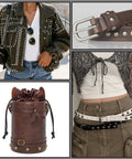 150 Piece Leather Rivets Set With 12x6mm Round Dome Rivets And Mushroom Rivets for clothing, jackets, belts, bags