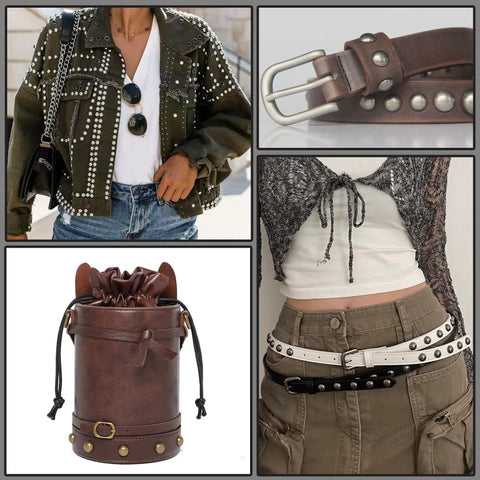 150 Piece Leather Rivets Set With 12x6mm Round Dome Rivets And Mushroom Rivets for clothing, jackets, belts, bags