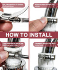 Top Rated 152 Piece Hose Clamps Kit Featuring Flexible 304 Stainless Steel Worm Gear Clamps In Size Range From One Quarter To Two And A Half Inch Perfect For Car Repairs Fuel Lines Radiators Plumbing Jobs And Garden Water Pipe Fixes That Need Serious Grit. how to install stainless worm gear hose clamp on pipe